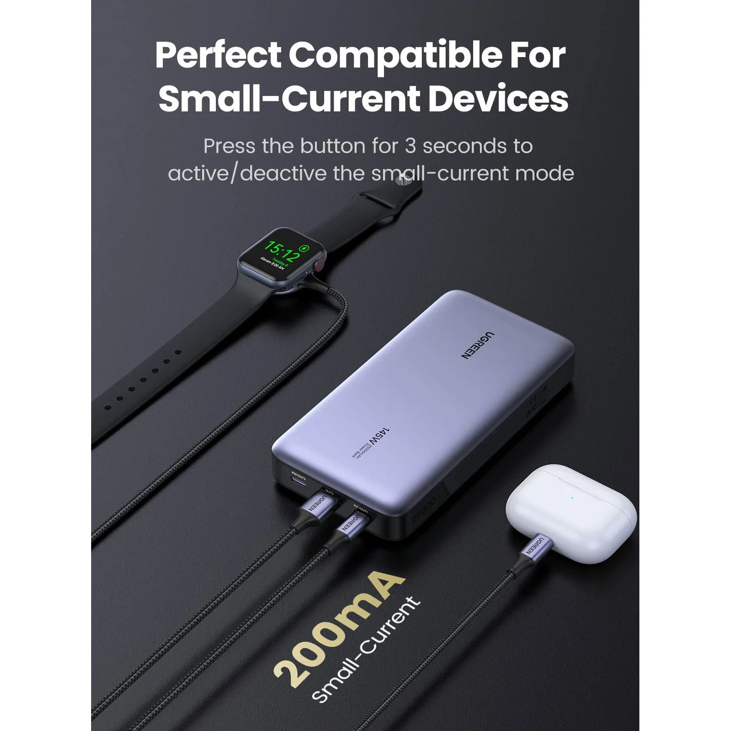 Ugreen 90597A power bank 25000 mAh Grey - image 7