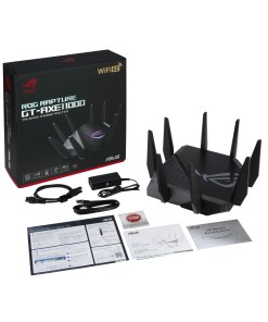ASUS GT-AXE11000 wireless router Gigabit Ethernet Tri-band (2.4 GHz / 5 GHz / 6 GHz) Black