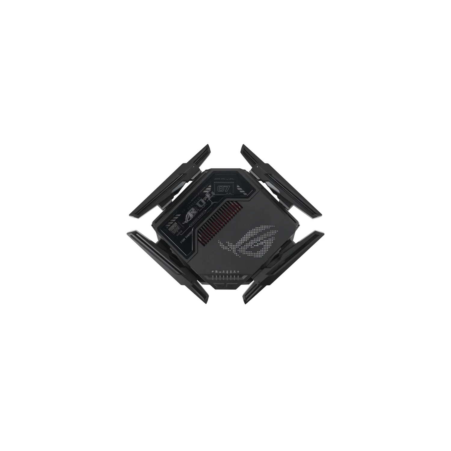 ASUS ROG Rapture GT-BE98 wireless router 10 Gigabit Ethernet Quad-band (2.4 GHz / 5 GHz-1 / 5 GHz-2 / 6 GHz) Black