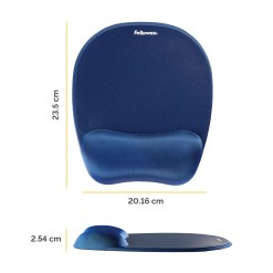 Fellowes Memory Foam Mouse Pad/Wrist Rest Sapphire - image 2