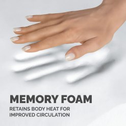 Fellowes Mouse Mat Wrist Support Memory Foam Mouse Pad Ergonomic Mouse Mat Black - image 3