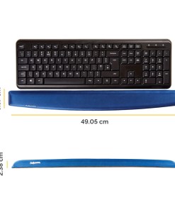 Fellowes 9178401 wrist rest Gel, Polyurethane Blue