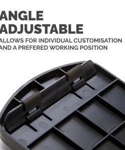 Fellowes Keyboard Wrist Rest - Premium Gel Wrist Rest with Non Skid Rubber Base - Adjustable Ergonomic Wrist Support for Computer, Laptop, Home Office Use - Black