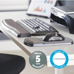 Fellowes Keyboard Wrist Rest - Premium Gel Wrist Rest with Non Skid Rubber Base - Adjustable Ergonomic Wrist Support for Computer, Laptop, Home Office Use - Black - image 5