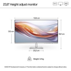 HP Series 5 23.8 inch FHD Height Adjust Monitor - 524sh - image 4