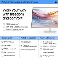 HP Series 5 27 inch FHD Height Adjust Monitor - 527sh - image 9