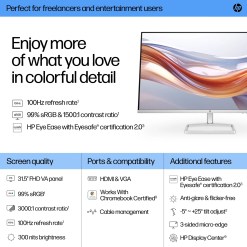 HP Series 5 31.5 inch FHD Monitor - 532sf - image 3