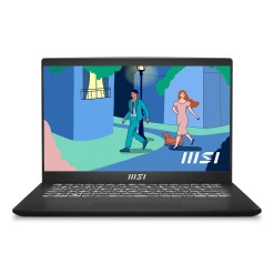 MSI Modern 14 C12M-639UK Intel® Core™ i5 i5-1235U Laptop 35.6 cm (14") Full HD 8 GB DDR4-SDRAM 512 GB SSD Wi-Fi 6 (802.11ax) Windows 11 Home Black