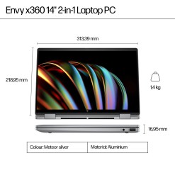 HP ENVY x360 14-fc0003na Intel Core Ultra 7 155U Hybrid (2-in-1) 35.6 cm (14