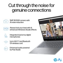 HP OmniBook X 14-fe0000na Copilot+ PC Qualcomm Snapdragon X1E-78-100 Laptop 35.6 cm (14