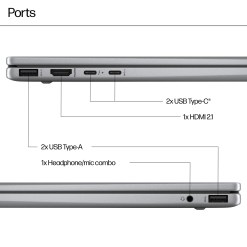 HP ENVY x360 14-fa0009na AMD Ryzen™ 5 8640HS Hybrid (2-in-1) 35.6 cm (14