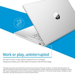 HP 17-cp2007na AMD Ryzen™ 3 7320U Laptop 43.9 cm (17.3