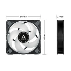 ARCTIC P14 PWM PST A-RGB 0dB - Semi-Passive 140 mm Fan with Digital A-RGB - image 4