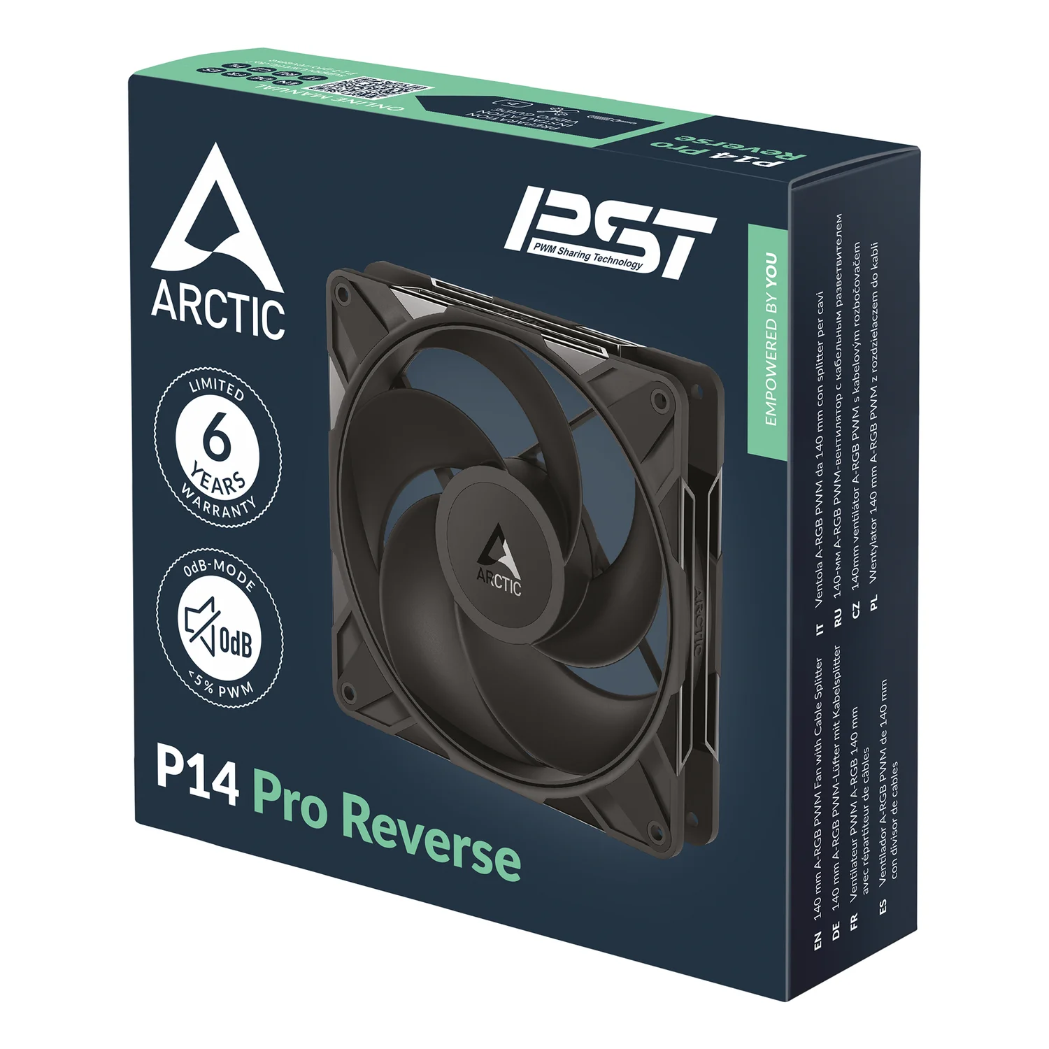 ARCTIC Freezer P14 Pro Reverse - 140 mm A-RGB PWM Fan with Cable Splitter - image 5