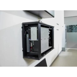 APC NetShelter 6U Low-Profile Wallmount Rack Enclosure Cabinet 230V Server Depth - image 3