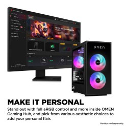 HP OMEN 35L GT16-0035na Intel Core Ultra 7 265K 32 GB DDR5-SDRAM 2 TB HDD+SSD NVIDIA GeForce RTX 5070 Ti Windows 11 Home Tower PC AI PC Black - image 8