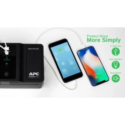 APC Back-UPS BE850G2-UK - 8x BS 1363 outlets, 850VA, 2 USB chargers, 1 USB data port - image 2