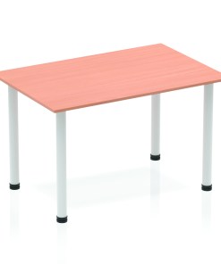 Impulse 1200mm Straight Table With Post Leg