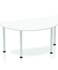 Impulse Semi-Circle Table With Post Leg