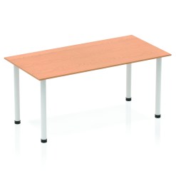 Impulse 1600mm Straight Table With Post Leg - image 3