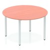 Impulse Round Table With Box Frame Leg