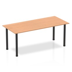 Impulse 1800mm Straight Table With Post Leg - image 8