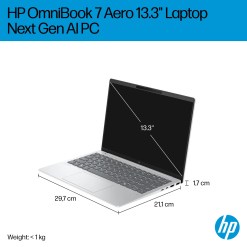 HP OmniBook 7 Aero 13-bg1002na Copilot+ PC AMD Ryzen AI 7 350 Laptop 33.8 cm (13.3