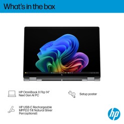 HP OmniBook X Flip 14-fk0002na Copilot+ PC AMD Ryzen AI 7 350 Hybrid (2-in-1) 35.6 cm (14