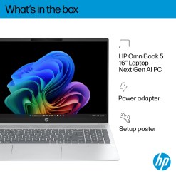 HP OmniBook 5 NGAI 16-ag1001na Copilot+ PC AMD Ryzen AI 5 340 Laptop 40.6 cm (16