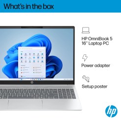 HP OmniBook 5 16-bc1003na AMD Ryzen™ 5 8540U Laptop 40.6 cm (16