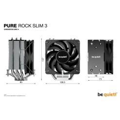 Bequiet be quiet! Pure Rock Slim 3 Processor Air cooler 10 cm Silver 1 pc(s) - image 8
