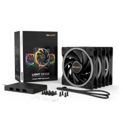 Bequiet be quiet! Light Wings 120mm ARGB PWM High Speed Fan Black 3 Pack - image 6