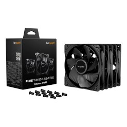 Bequiet be quiet! Pure Wings 3 120 mm PWM Reverse Triple Pack Black Computer case Fan 12 cm 3 pc(s) - image 3