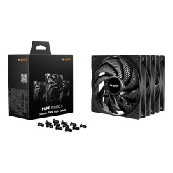 Bequiet be quiet! Pure Wings 3 140 mm PWM high-speed Triple Pack Computer case Fan 14 cm Black 3 pc(s) - image 3