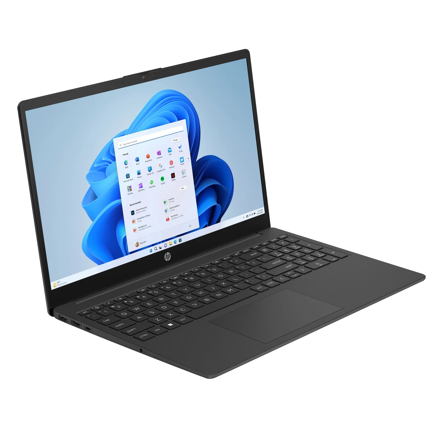HP 15-fd0070na Intel® N N100 Laptop 39.6 cm (15.6") Full HD 8 GB DDR4-SDRAM 128 GB UFS Wi-Fi 6 (802.11ax) Windows 11 Home in S mode Black - image 2