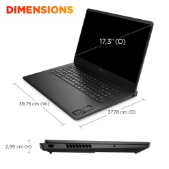 HP OMEN Gaming 17-db1000na Copilot+ PC AMD Ryzen AI 7 350 Laptop 43.9 cm (17.3