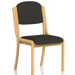 Madrid Wooden Frame Visitor Chair with Arms - image 2