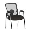 Portland Medium Mesh Back (Straight Leg) Visitor Chair with Arms