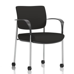 Brunswick Deluxe Medium Back Visitor Office Chair with Arms with Castors