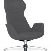 Etta Dark Grey Cashmere Lounge Chair