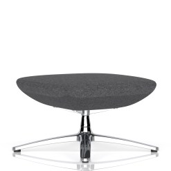 Etta Dark Grey Cashmere Footstool