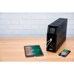 APC Back-UPS Pro, 1200VA/720W, Tower, 230V, 8x IEC C13 outlets, Sine Wave, AVR, USB Type A + C ports, LCD, User Replaceable Battery - image 10