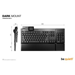 Bequiet be quiet! Dark Mount Silent Tactile UK ISO keyboard Gaming USB QWERTY UK English Black - image 10