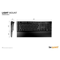 Bequiet be quiet! Light Mount Silent Tactile UK ISO keyboard Gaming USB QWERTY UK English Black - image 9