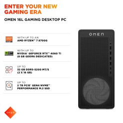 HP OMEN 16L TG03-0005na AMD Ryzen™ 5 8500F 16 GB DDR5-SDRAM 1 TB SSD NVIDIA GeForce RTX 3050 Windows 11 Home Tower PC Black - image 8