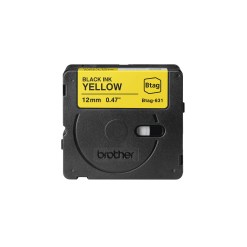 Brother BTAG-631 label-making tape Black on yellow - image 4