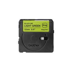 Brother BTAG-G31 label-making tape Black on green - image 2