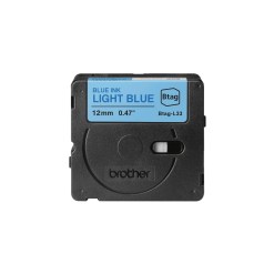 Brother BTAG-L33 label-making tape Blue on light blue - image 2