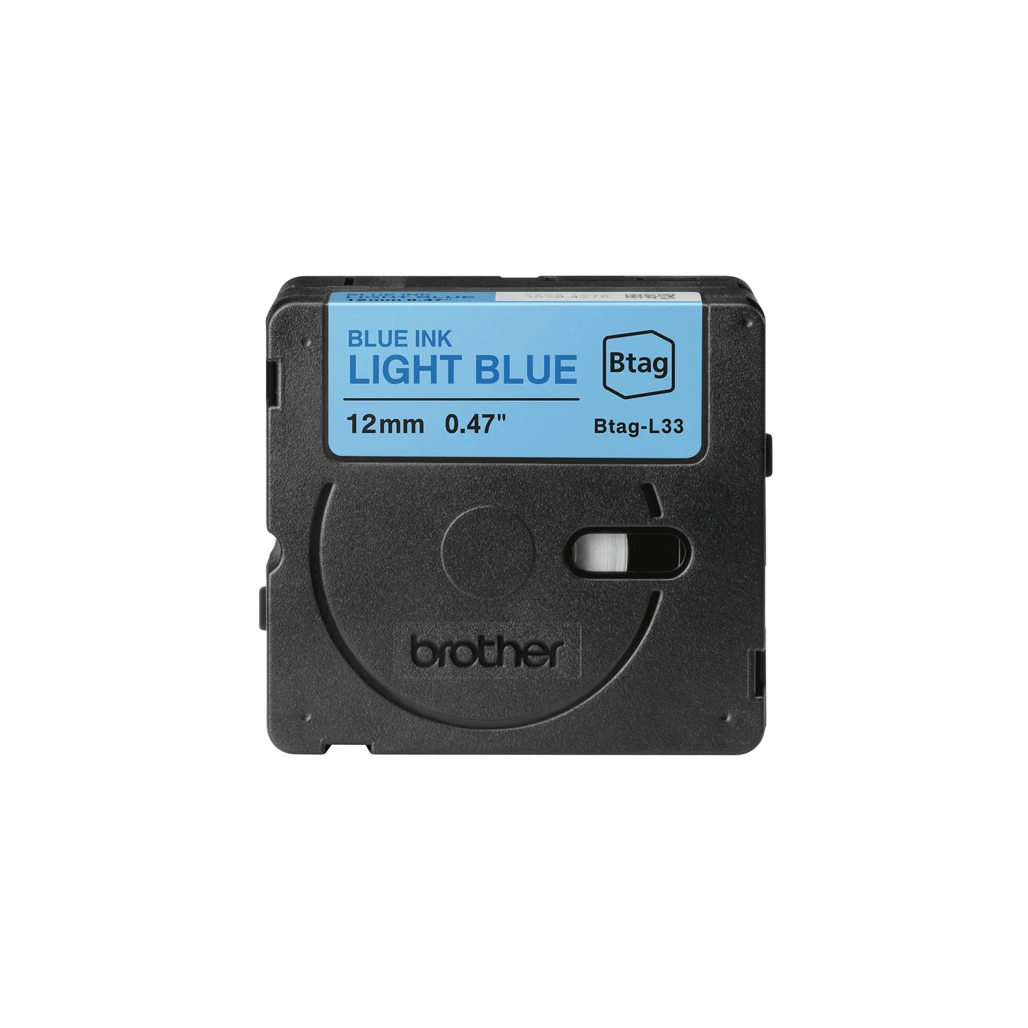 Brother BTAG-L33 label-making tape Blue on light blue - image 2