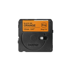 Brother BTAG-T31 label-making tape Black on orange - image 3